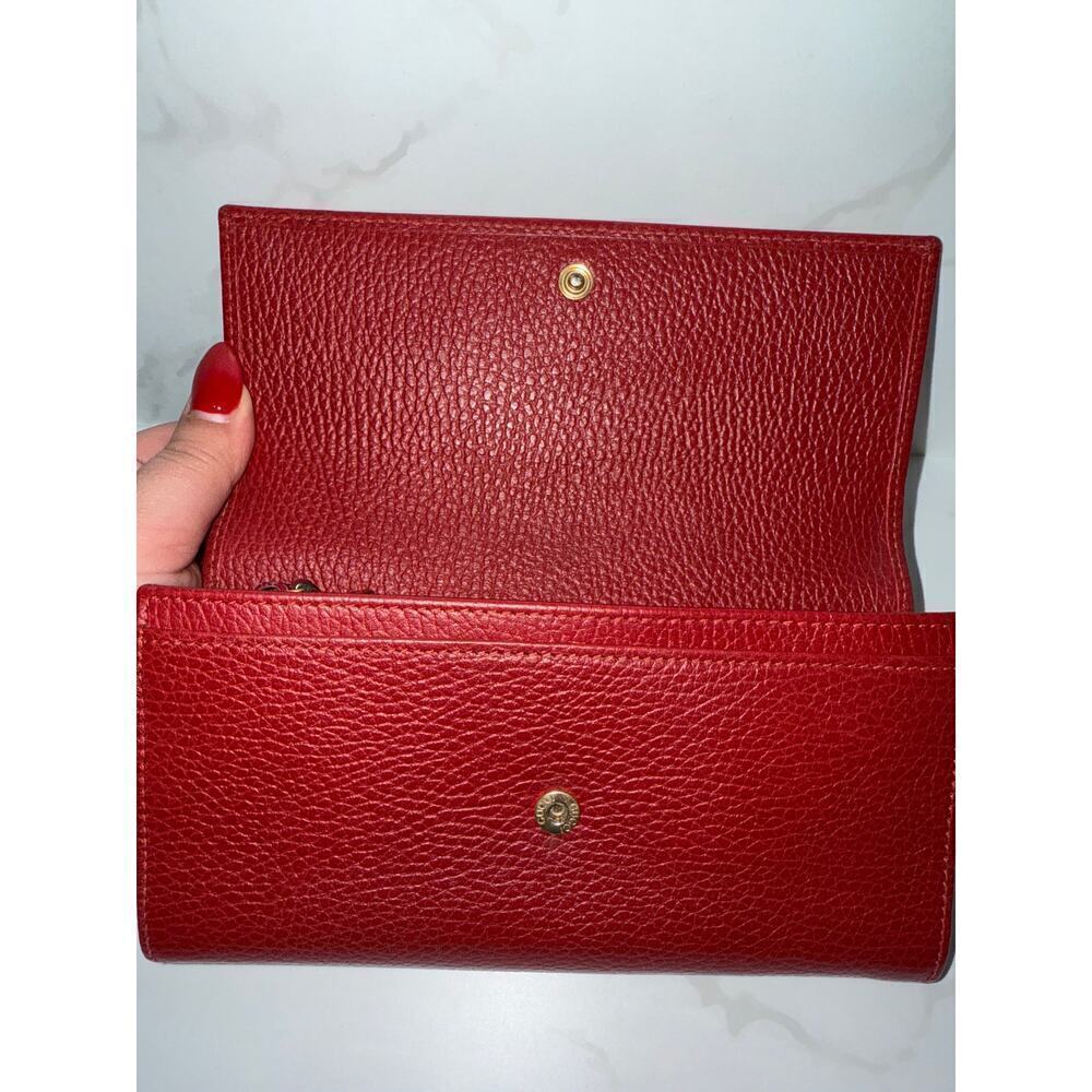 Gucci GG Marmont Continental Wallet in Red Leather - Picture 3 of 8